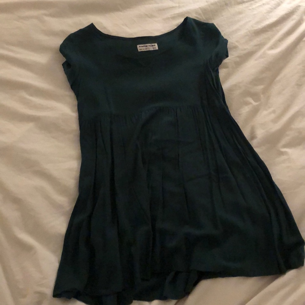 Dark Green American Apparel Babydoll Tunic